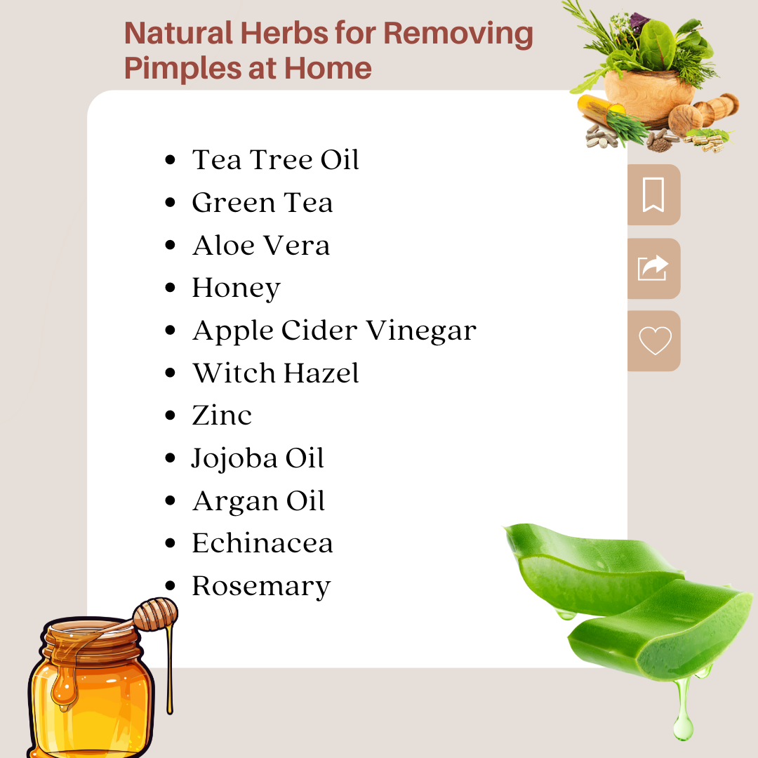 Herbs for remove pimples at home